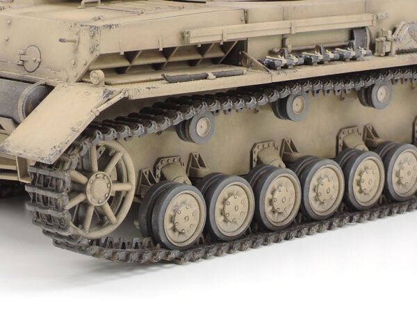 Tamiya Panzer Ausf.F and Motorocycle North Africa 1/35 Scale 25208