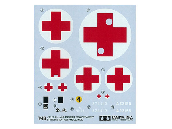 Tamiya British 2-Ton 4x2 Ambulance 1/48 Scale 32605