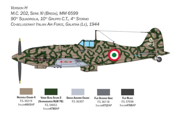 Italeri Macchi MC.202 Folgore 1/32 Scale 2518