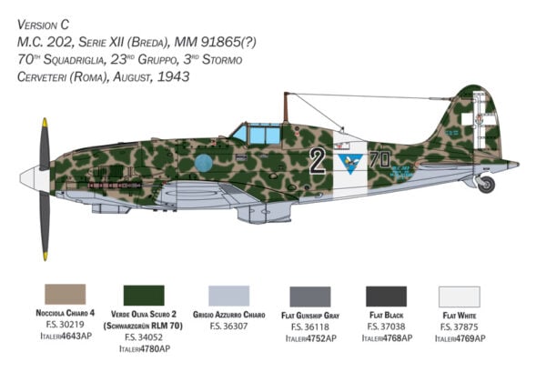 Italeri Macchi MC.202 Folgore 1/32 Scale 2518