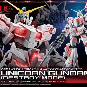 Bandai Mobile Suit Gundam Unicorn Mega Size Unicorn Gundam Destroy Mode 1/48 Scale 2384800 5057986