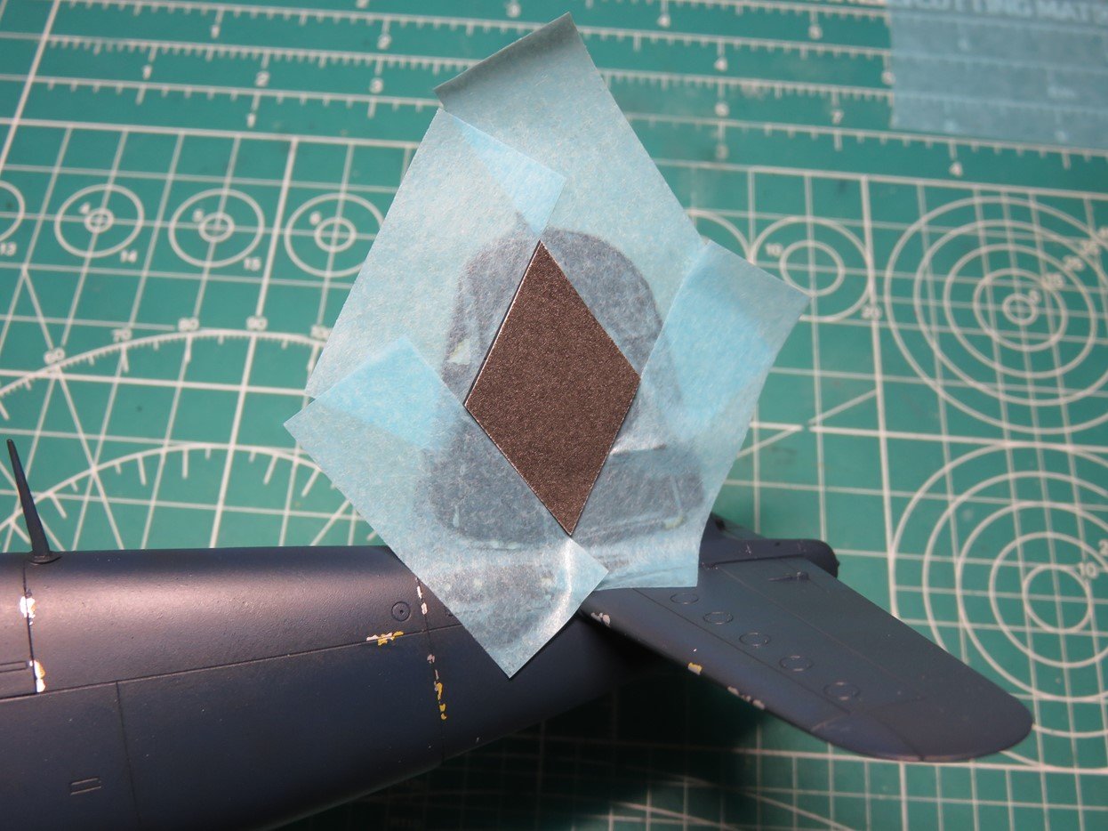 Masking Tape on Diamond Shape