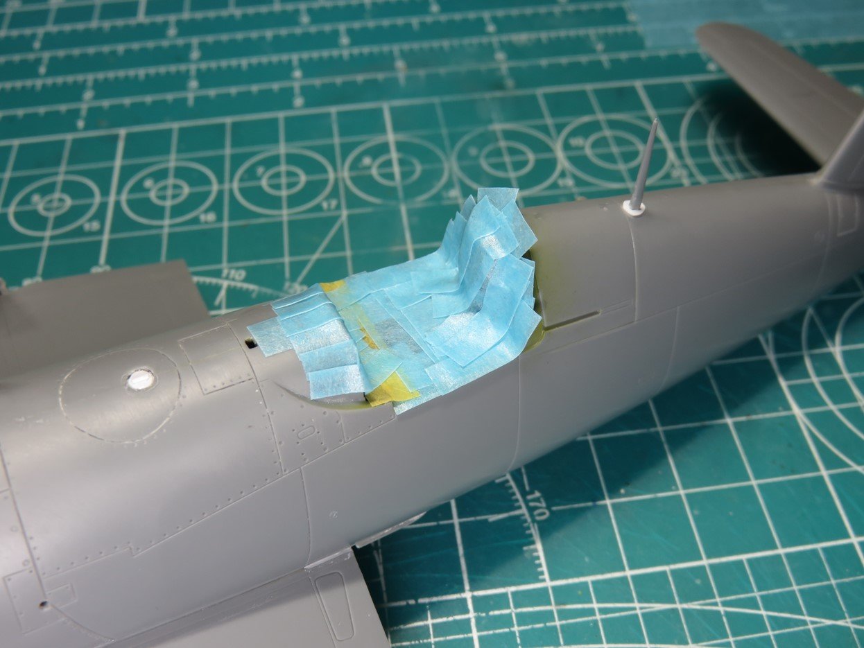 Masking Tape Applied