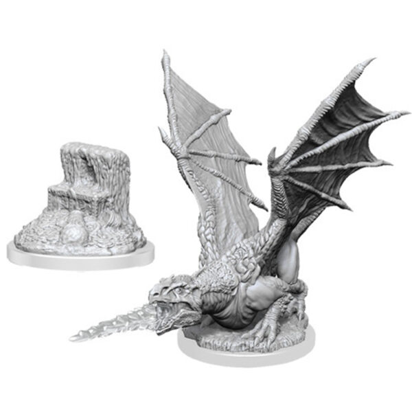 Wizkids D&D Nolzurs Marvelous Unpainted Miniatures Wave 19 White Dragon Wyrmling 90589