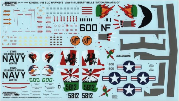 Kinetic Models E-2C 2000 Hawkeye 2000 1/48 Scale K48135