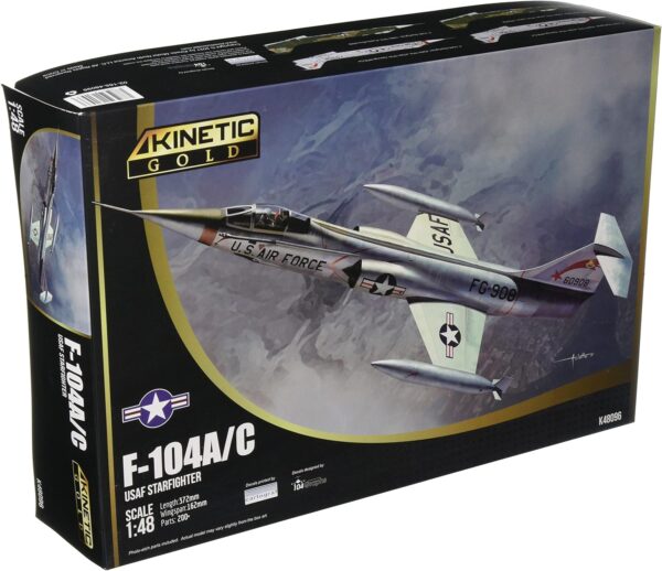 Kinetic Models Gold Series F-104A/C USAF Starfighter 1/48 Scale K48096