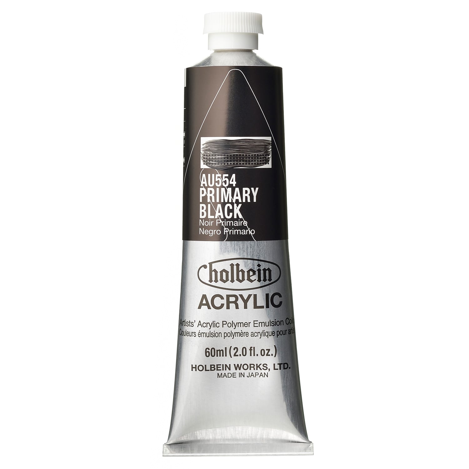 Holbein Heavy Body Primary Black 60ml AU554B