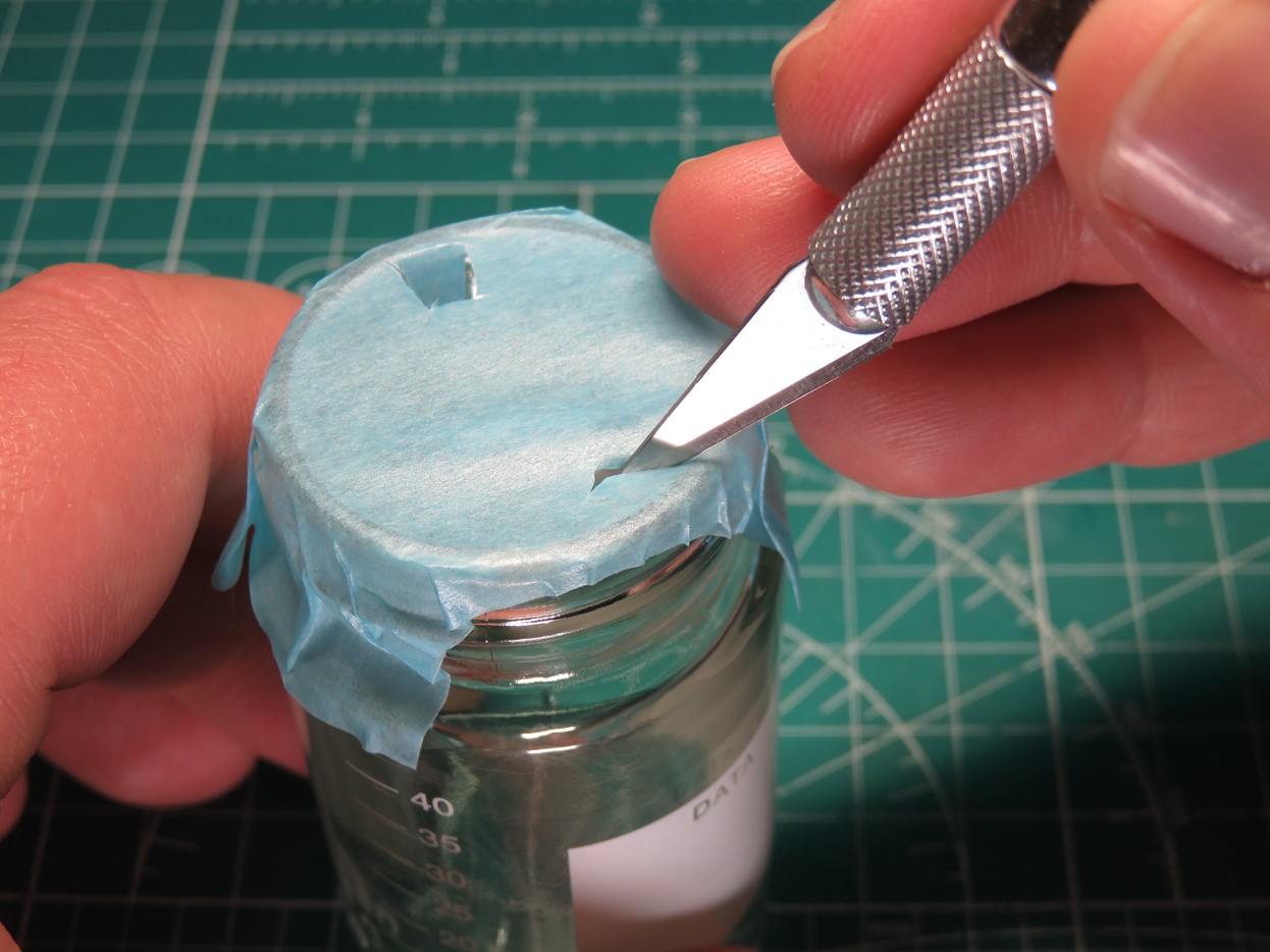 Cutting Holes in Top of Jar