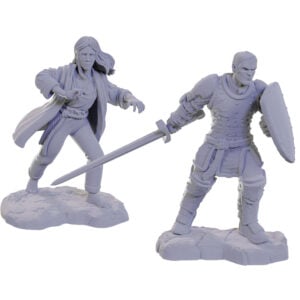 Wizkids D&D Nolzurs Marvelous Unpainted Miniatures Wave 22 Reborn Paladin and Warlock 90673