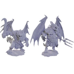 Wizkids D&D Nolzurs Marvelous Unpainted Miniatures Wave 22 Draconian Mage and Foot Soldier 90683
