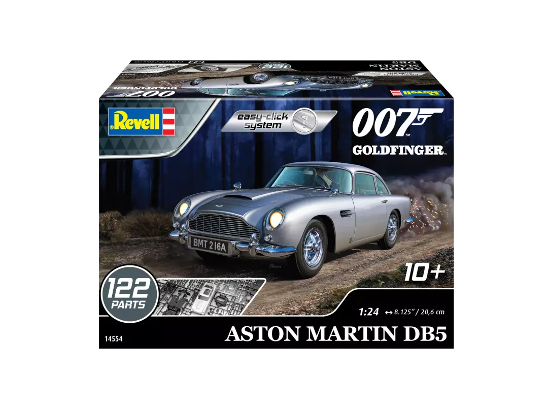 Revell Aston Martin BD5 James Bond Goldfinger 1/24 Scale RMX