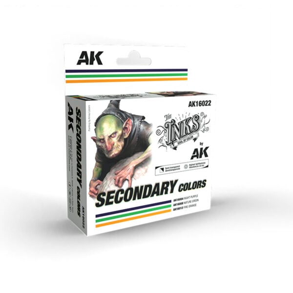 AK Interactive The Inks Set of 3 Secondary Colors 16022