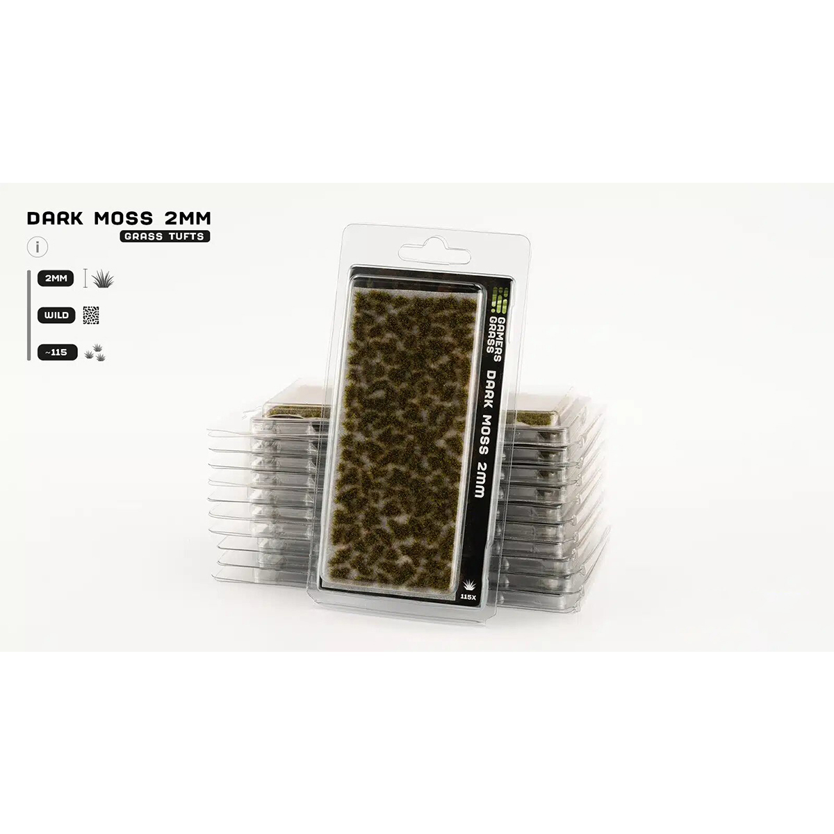Gamers Grass Dark Moss 2mm Tufts GG2-DMO