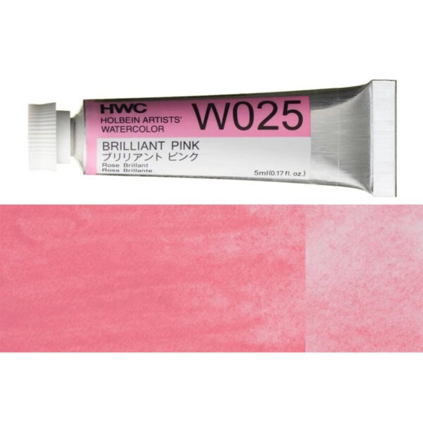 Holbein Artist Watercolour Brilliant Pink 5ml W025A