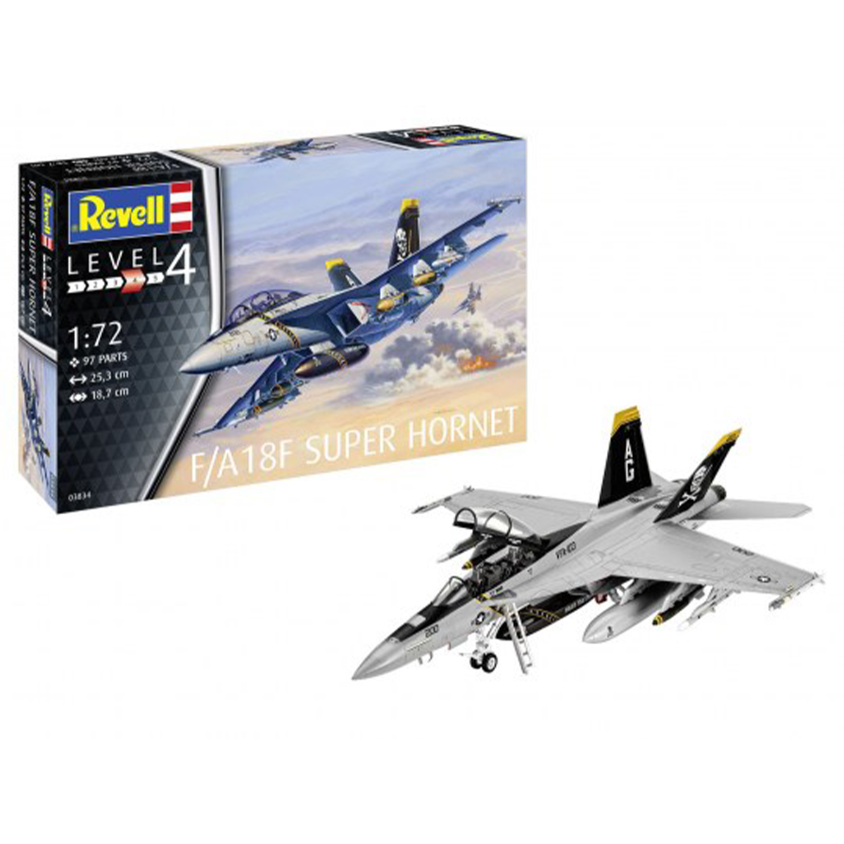 Revell F/A 18F Super Hornet 1/72 Scale 03834 | Sunward Hobbies