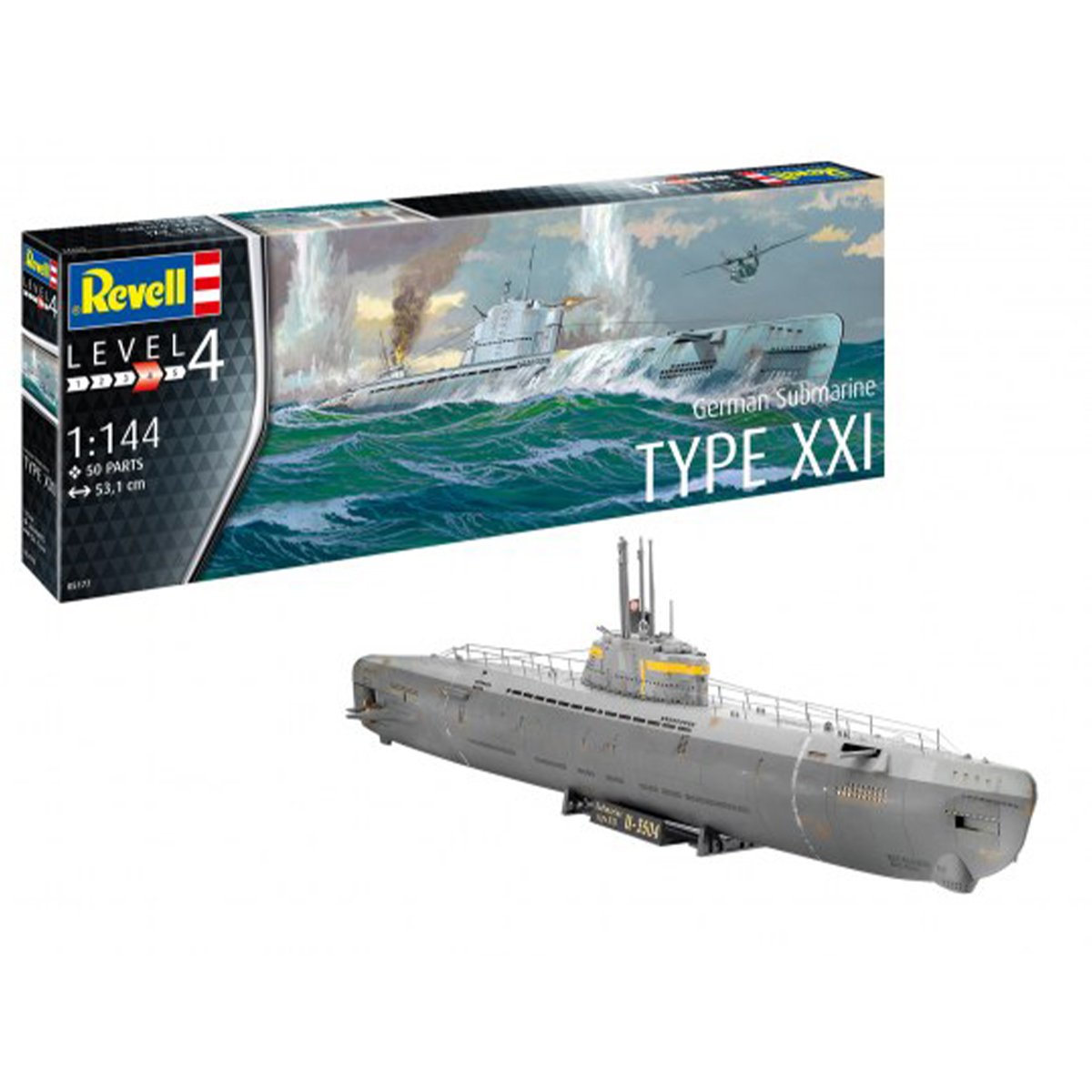 Revell German Submarine Type XXI 1/144 Scale 05177