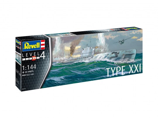Revell German Submarine Type XXI 1/144 Scale 05177