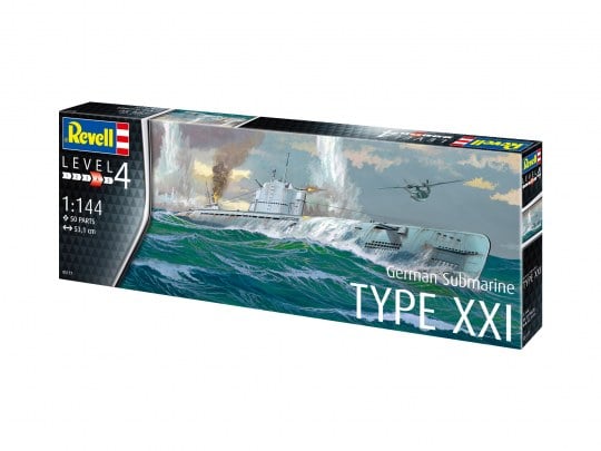 Revell German Submarine Type XXI 1/144 Scale 05177