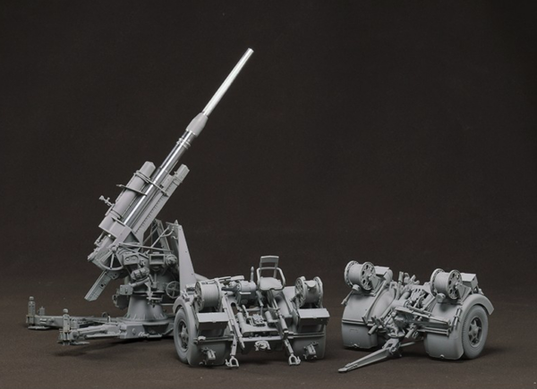 Border Model German 88mm Gun Flak36 with Six Figures Metal Box 1/35 Scale BT-013