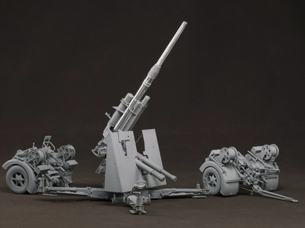 Border Model German 88mm Gun Flak36 with Six Figures Metal Box 1/35 Scale BT-013