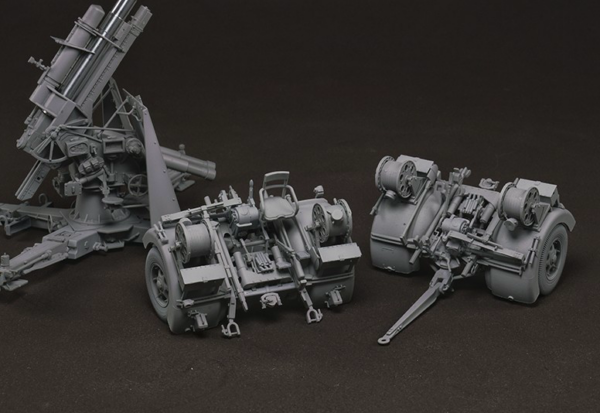 Border Model German 88mm Gun Flak36 with Six Figures Metal Box 1/35 Scale BT-013