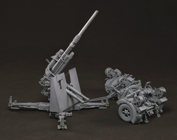 Border Model German 88mm Gun Flak36 with Six Figures Metal Box 1/35 Scale BT-013