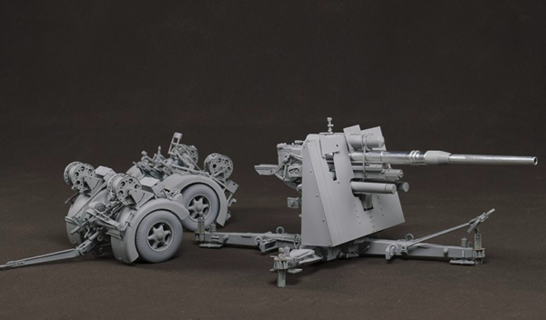 Border Model German 88mm Gun Flak36 with Six Figures Metal Box 1/35 Scale BT-013