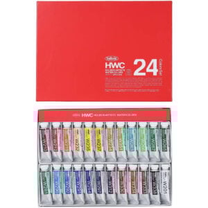 W444 Holbein Artist Watercolour Paint Set of 24 - 15ml W444