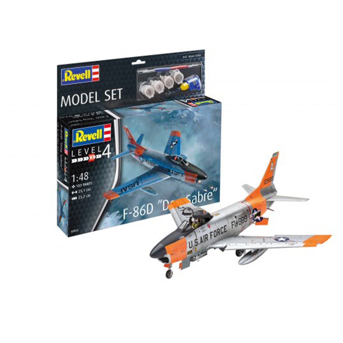 Revell F-86D Dog Sabre 1/48 Scale 63832 Model Set