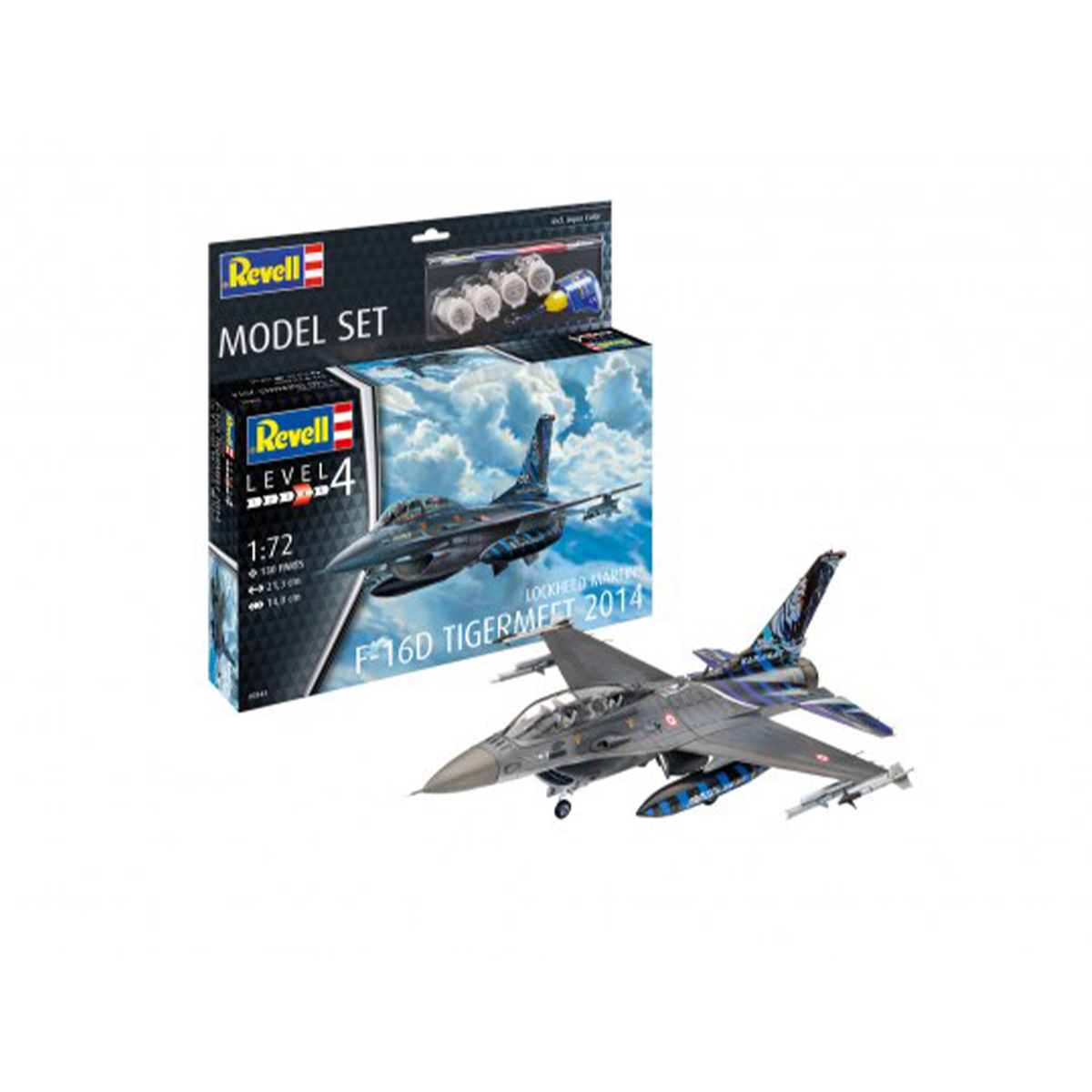 Revell Lockheed Martin F-16D Tigermeet 2014 1/72 Scale 63844 Model Set