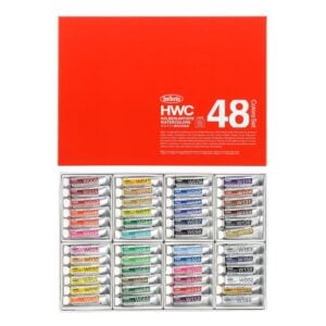 W409 Holbein Artist Watercolour Paint Set of 48 - 5ml W409