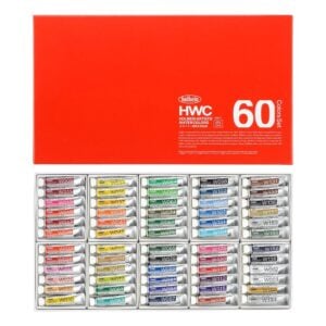 W411 Holbein Artist Watercolour Paint Set of 60 - 5ml W411