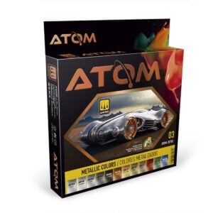 Ammo by Mig ATOM Metallic Colors Paint Set ATOM-20702