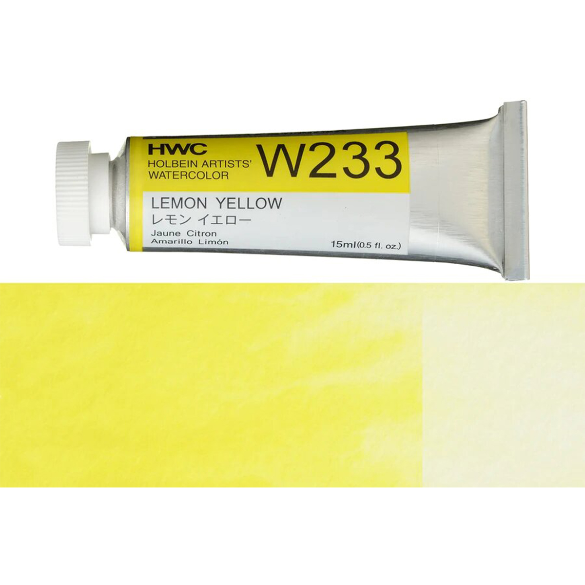 Holbein Artist Watercolour Lemon Yellow 15ml W233A