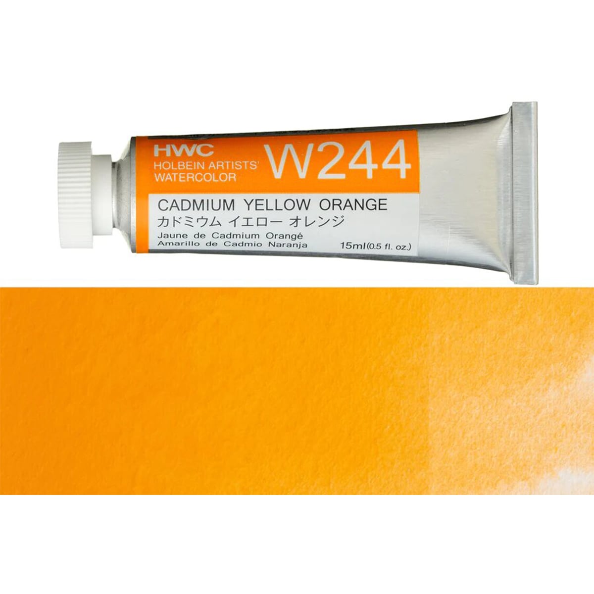 Holbein Artist Watercolour Cadmium Yellow Orange 15ml W244C
