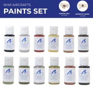 Artesania Latina WW1 Paint Set of 12 For Models 20350 or 20351 277PACK1