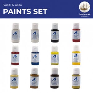 Artesania Latina Spanish Armada at Trafalgar Santa Ann Paint Set of 12 for Models 22905 or 22860 277PACK22