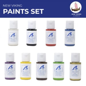Artesania Latina Viking Set Paint Set of 9 for Model 19001 277PACK19
