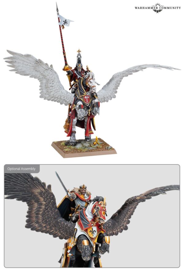 Warhammer The Old World Kingdom of Bretonnia Lord on Royal Pegasus 06-10