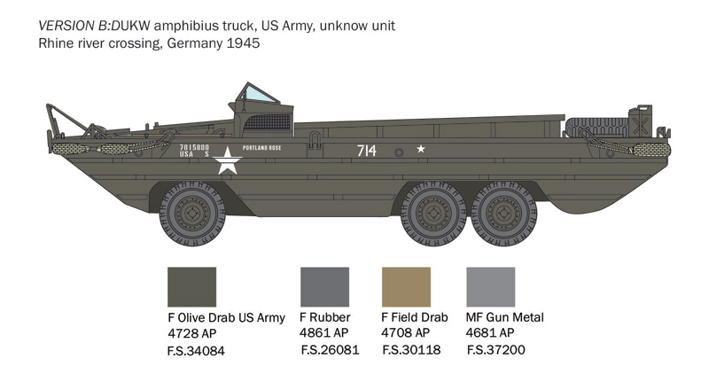 Italeri D-Day DUKW GMC Truck Amphibius Version 1/24 Scale 6392