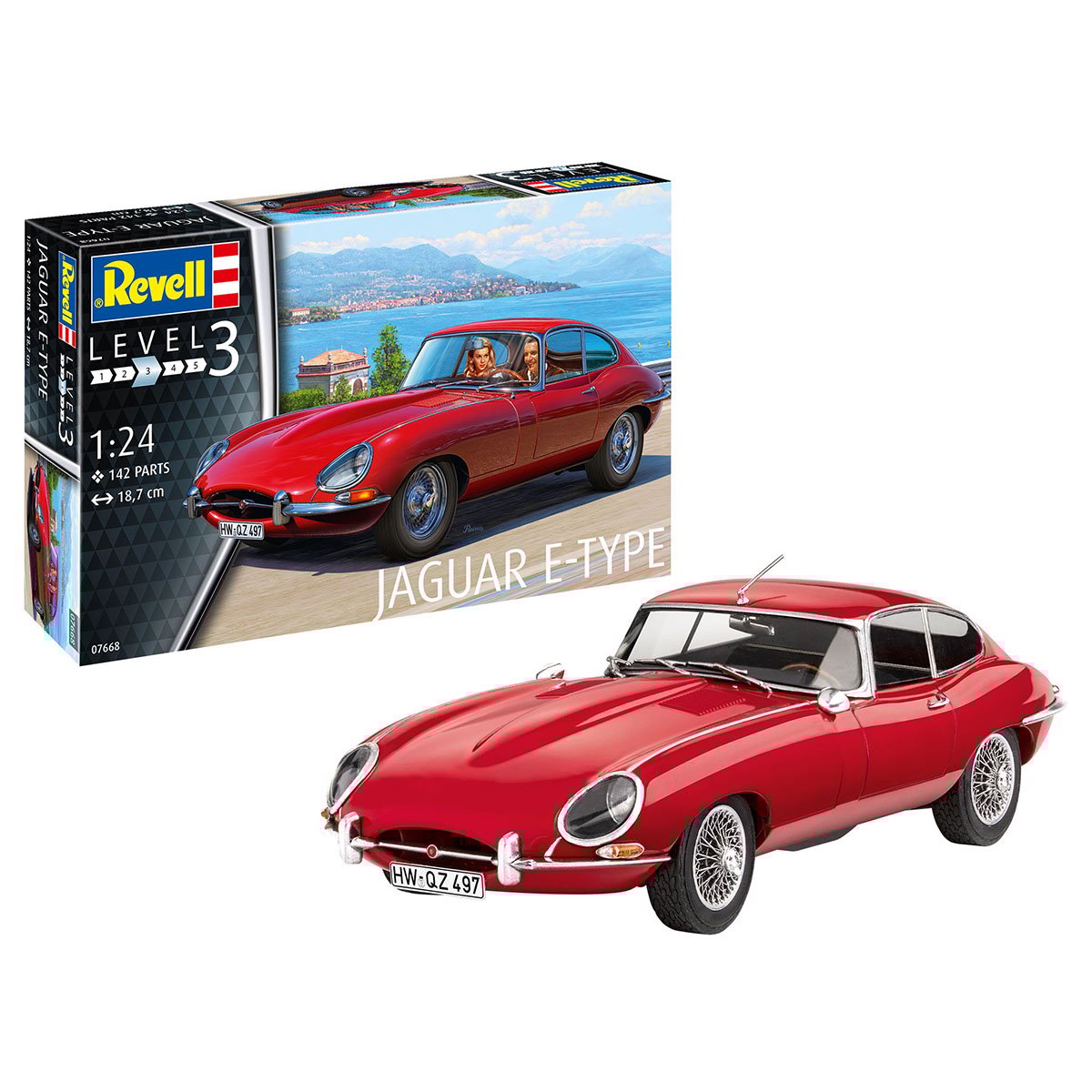 Revell Jaguar E Type Coupe 1 24 Scale 07668 Canada s largest selection of model paints kits hobby tools airbrushing and crafts with online shipping and up to date inventory