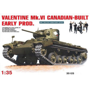 Miniart Valentine Mk 6 Canadian Early Prodruction 1/35 Scale 35123