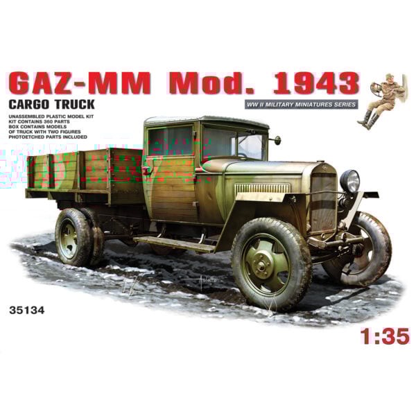 Miniart GAZ-MM Mod1943 Cargo Truck 1/35 Scale 35134