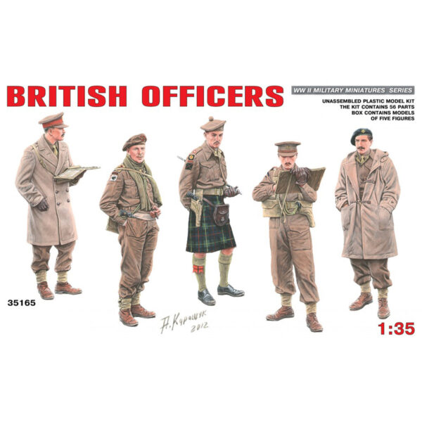 Miniart British Officers 1/35 Scale 35165