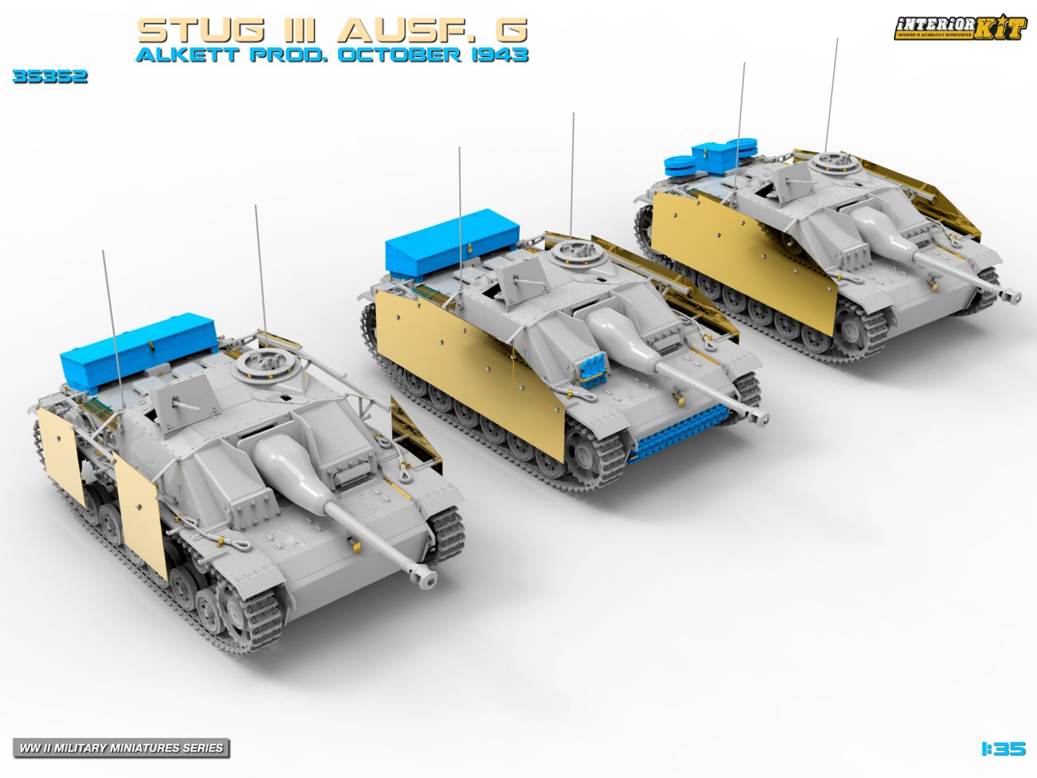 その他 MiniArt StuG III Ausf. G 1/35 Miniart StuG III Ausf.G October 1943 Alkett Prod. Interior Kit 1