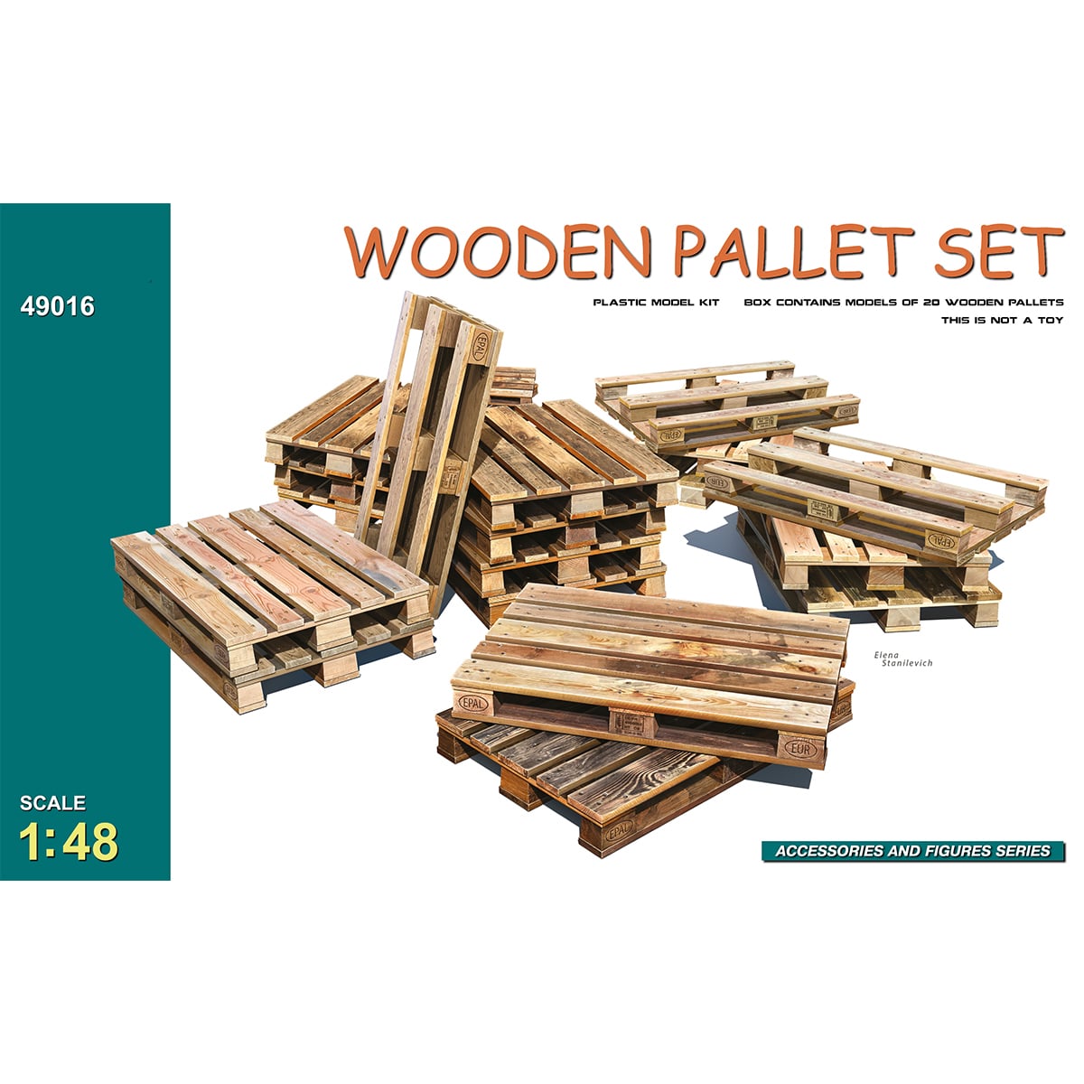 Miniart Wooden Pallet Set 1/48 Scale 49016
