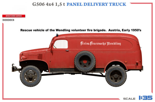 Miniart G506 4x4 15t Panel Delivery Truck 1/35 Scale 38083