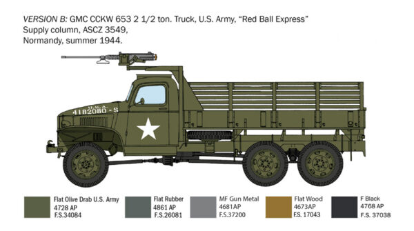 Italeri GMC 2 1/2 Ton 6x6 Truck 1/35 Scale 6271
