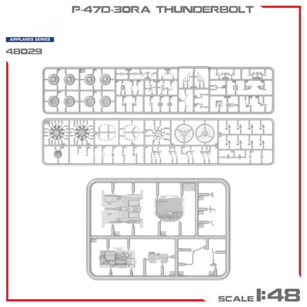 Miniart P-47D-30RA Thunderbolt Advanced Kit 1/48 Scale 48029