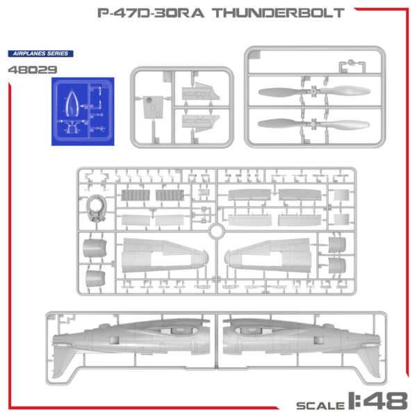 Miniart P-47D-30RA Thunderbolt Advanced Kit 1/48 Scale 48029